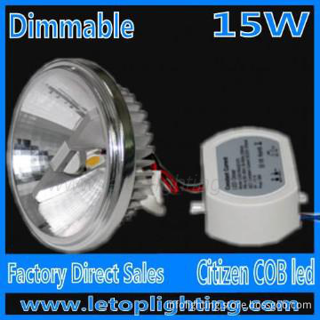 Hot selling  Dimmable 15W Citizen /Sharp AR111 led spot light
